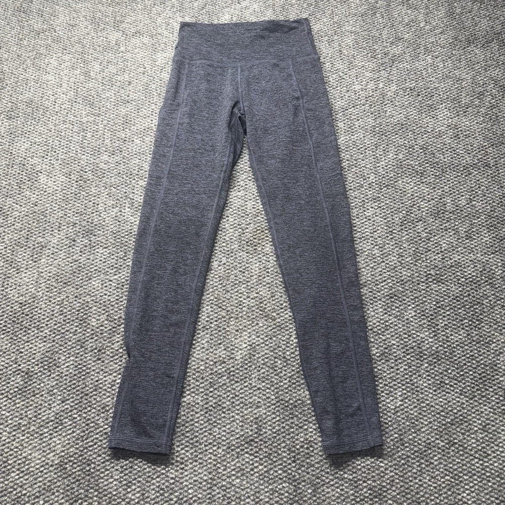 Offline by Aerie The Hugger High Rise Leggings Heather Gray Blue Small Pockets